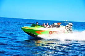 Speed boat trip with a group